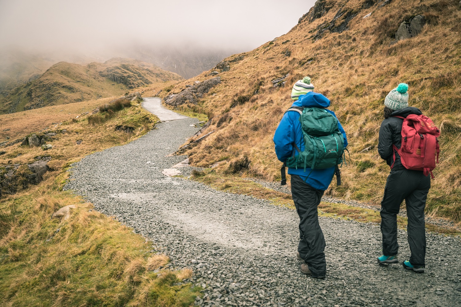 Walkers on Yr Wyddfa (Snowdon)