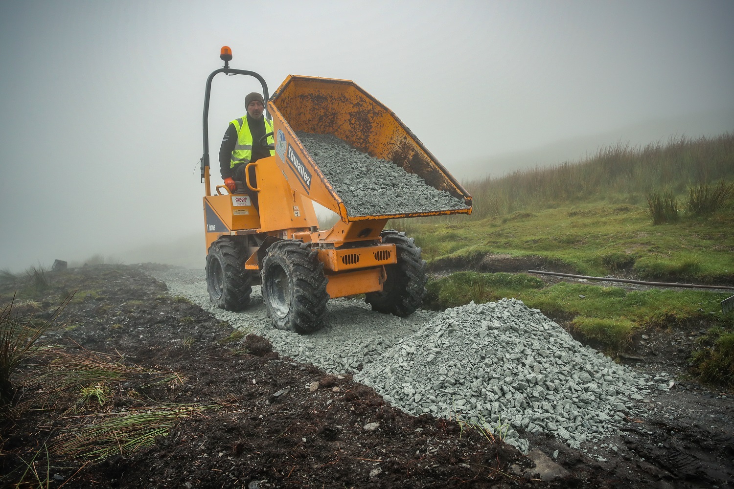 Footpath maintenance on Yr Wyddfa (Snowdon)