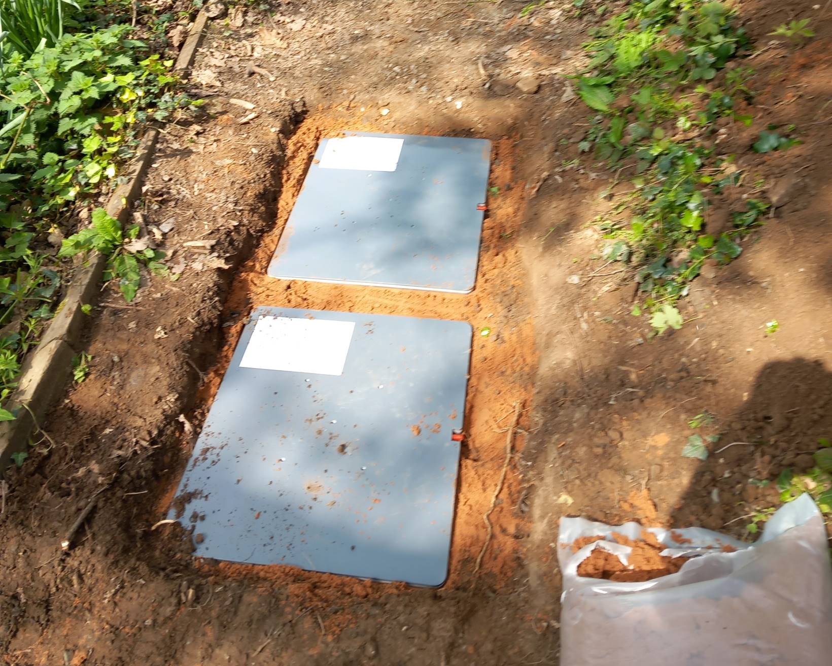 Pressure pads installation on a popular walking route